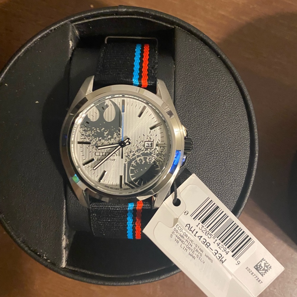 Men's Citizen Eco-Drive® Star Wars™ Sequel Strap Watch with Silver-Tone Dia